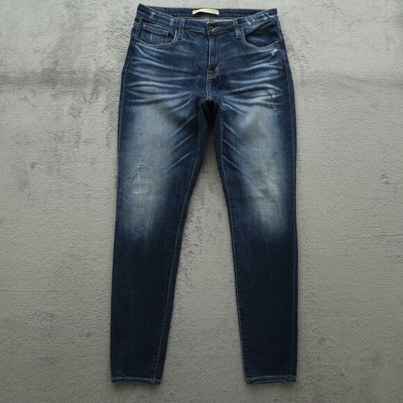 Big Star Jeans Women's 30R Blue Mid-Rise Skinny Denim 31.5" Inseam Distressed - Picture 1 of 16